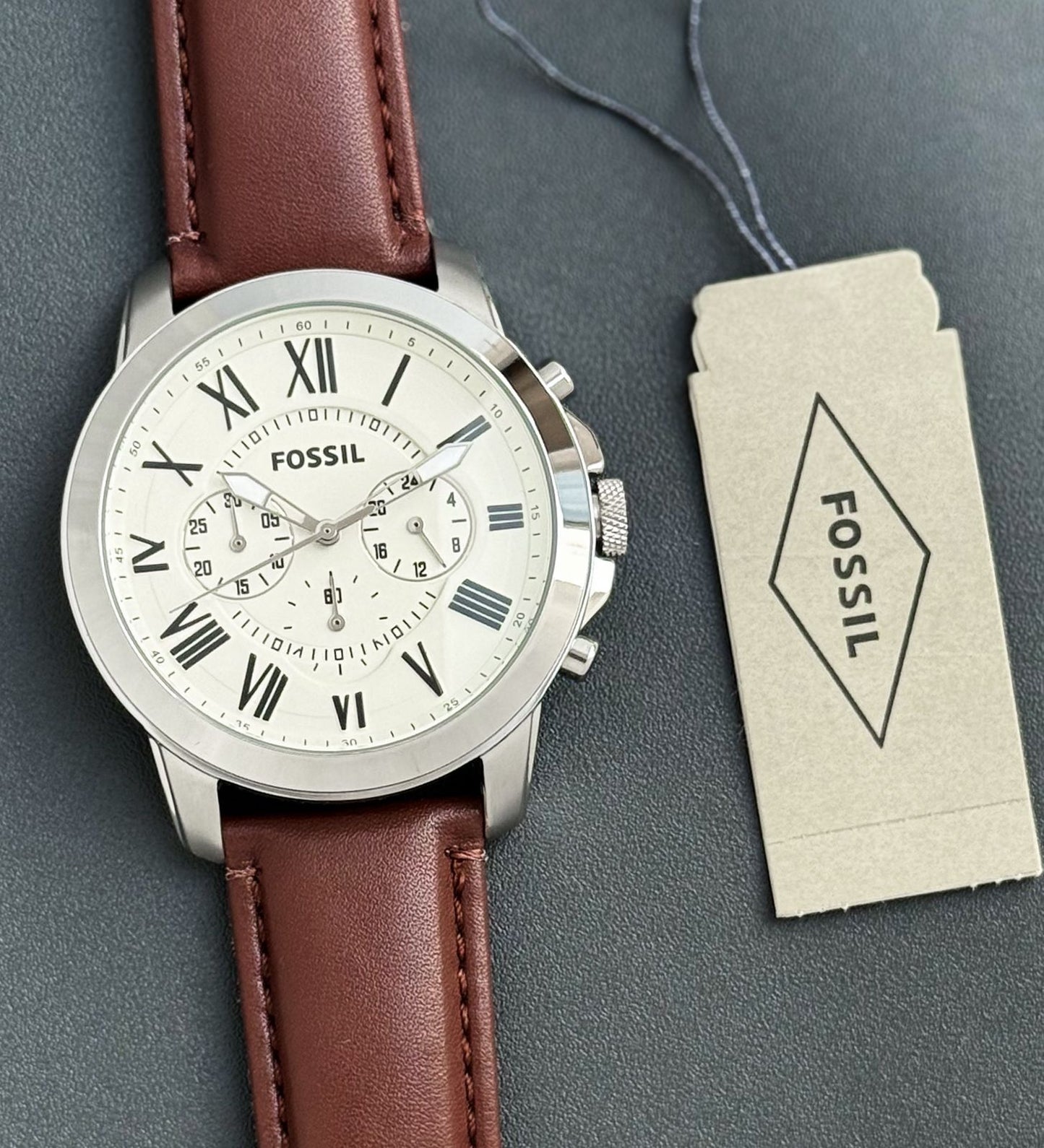 Fossil Grant Chronograph Beige