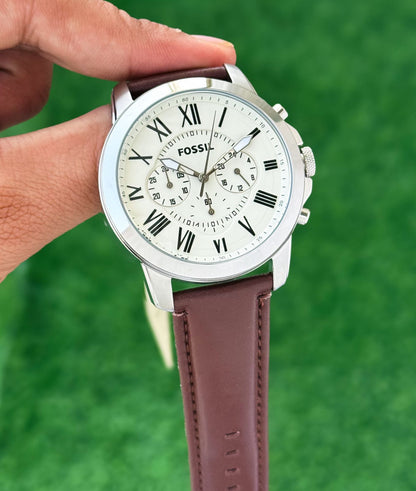 Fossil Grant Chronograph Beige