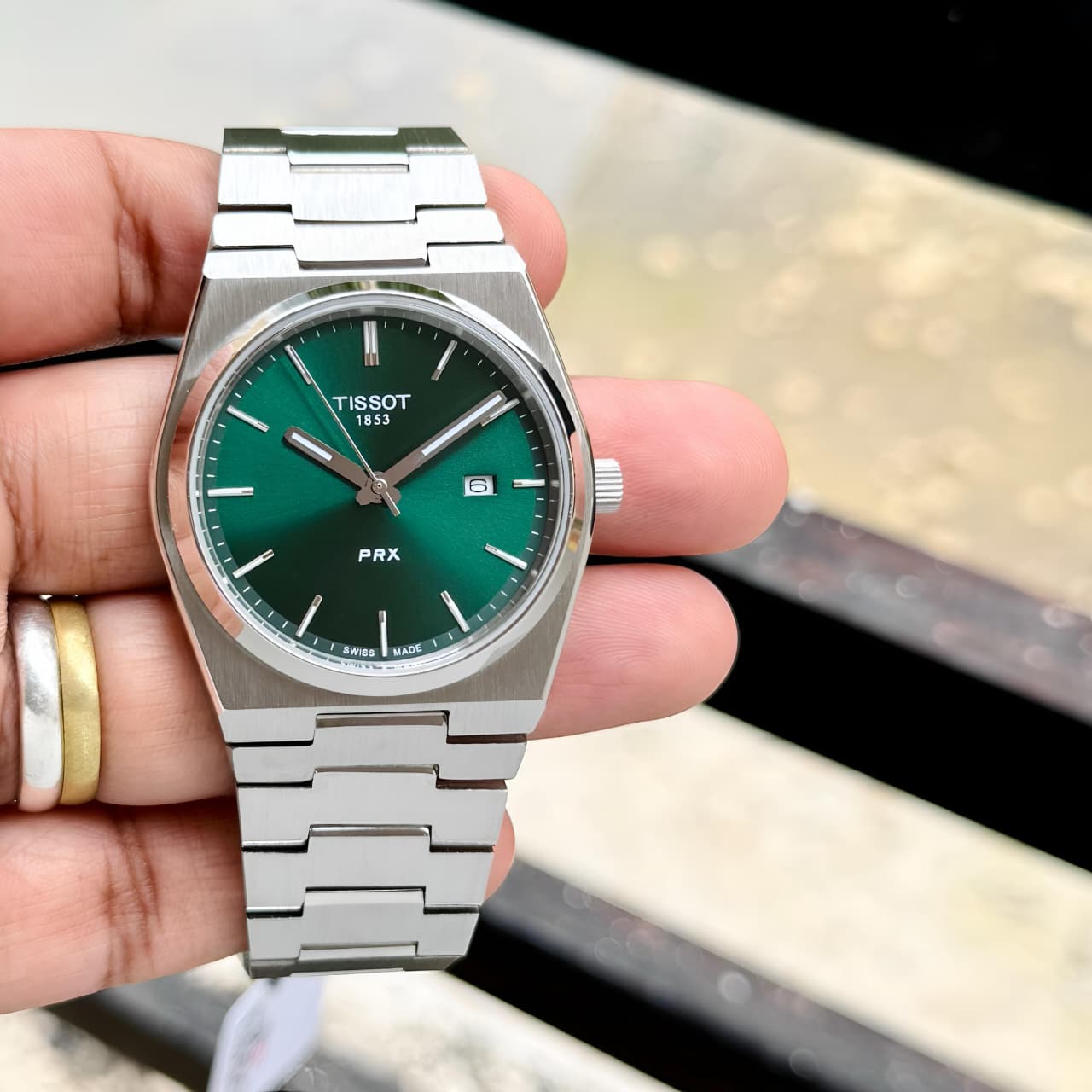 Tissot PRX Swiss Quartz Green Dial