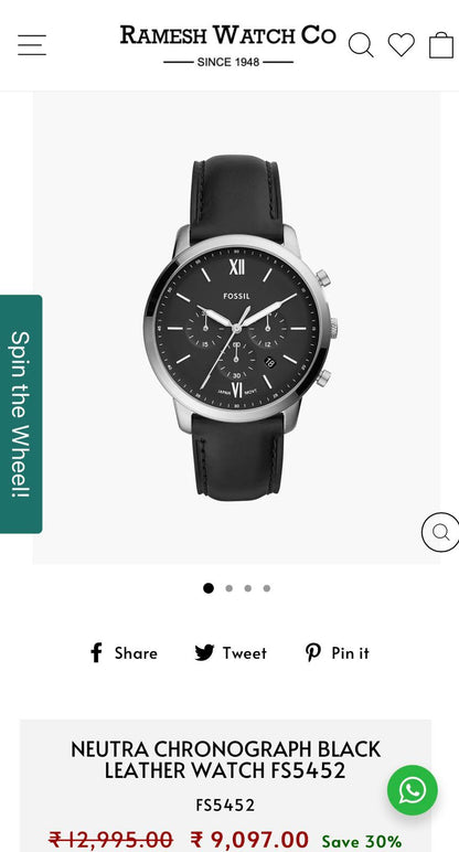 Fossil Neutra Chronograph FS5452