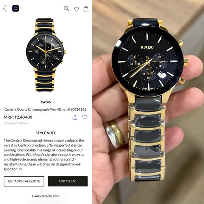 Rado Centrix Chronograph