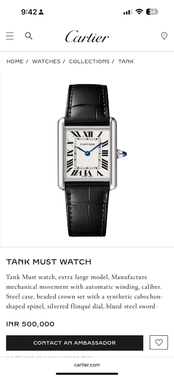 Tank Louis Cartier