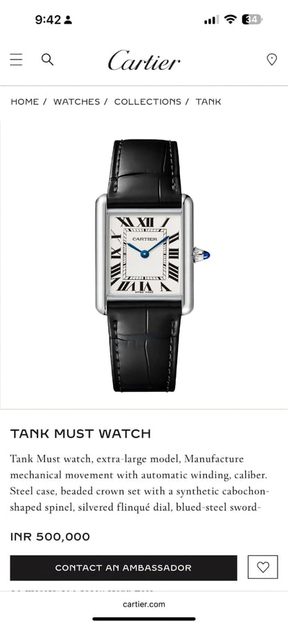 Tank Louis Cartier