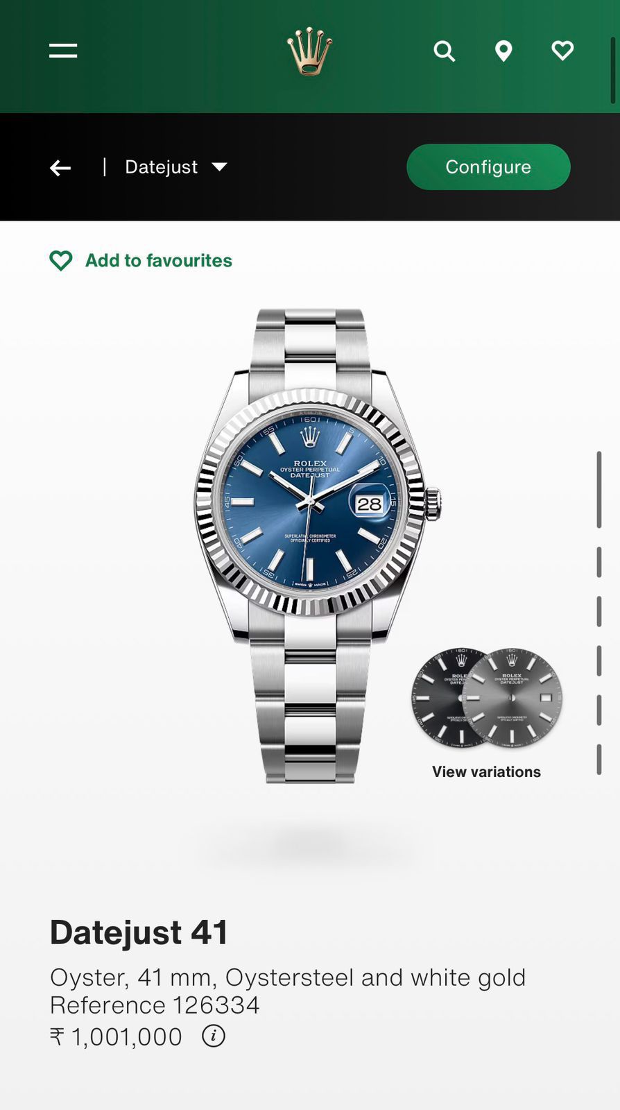 Rolex Datejust 41 Blue Dial