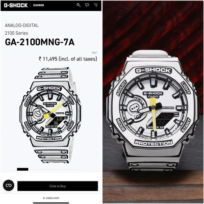 G-SHOCK GA-2100 "Manga Edition - White"