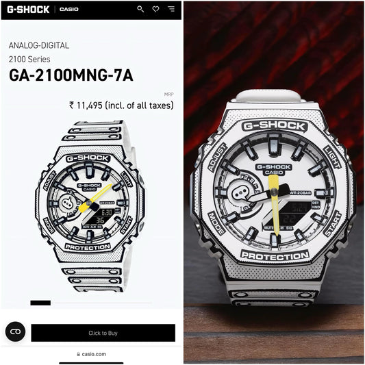 G-SHOCK GA-2100 "Manga Edition - White"