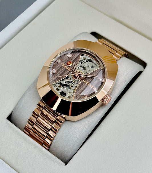 Rado DiaStar Skeleton Watch in Rose Gold Edition