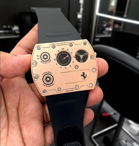 Richard Mille RM UP-01 Ferrari Limited Edition Watch – For Men's "Rose Gold"