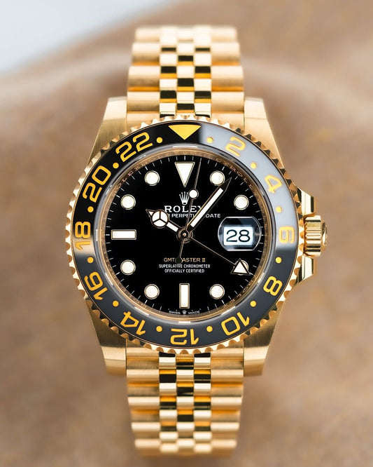 Rolex GMT Master II Gold Edition Mens Watch