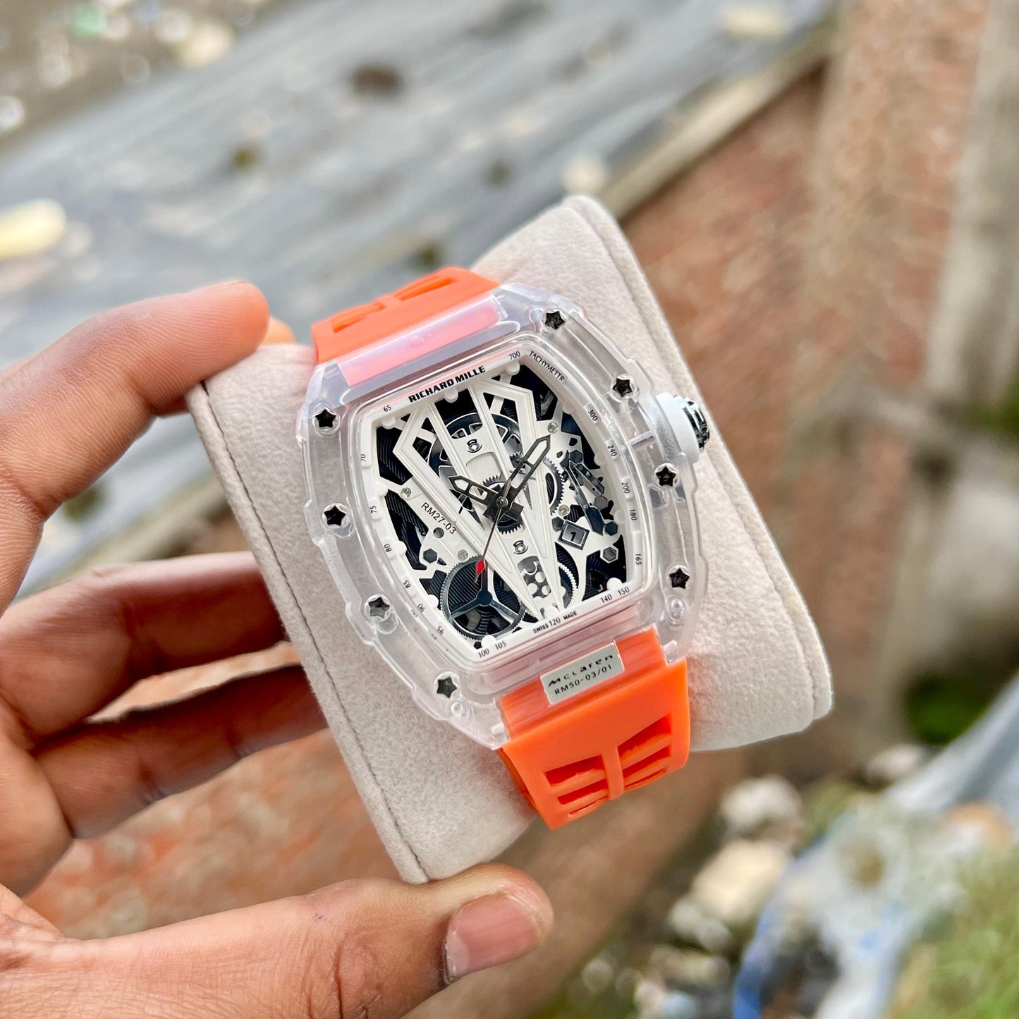 Richard Mille Transparent Skeleton Luxury Watch
