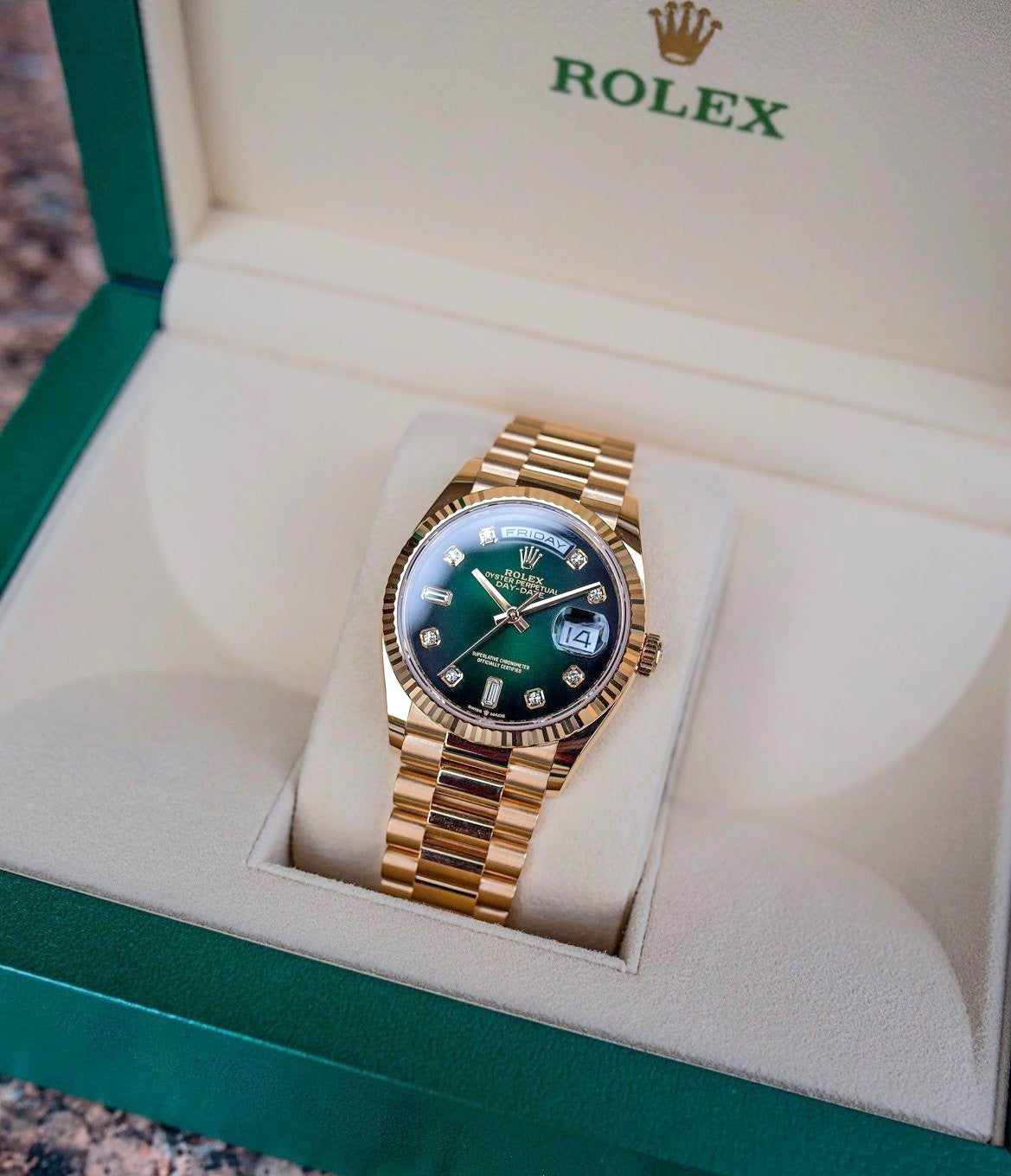 Rolex Oyster Perpetual Day-Date Green Dial