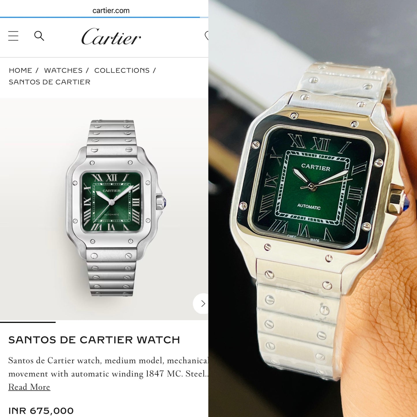 Cartier Santos De Watch