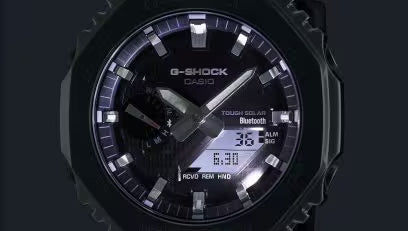 G-Shock GM-2100 – Silver Steel Black Dial