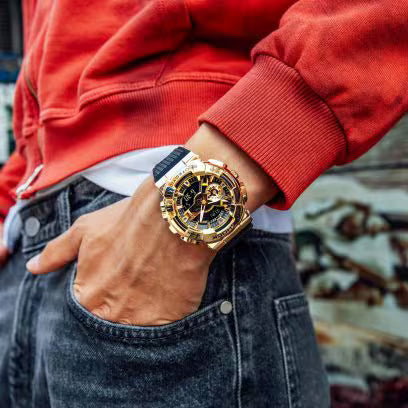 G-Shock Men’s Gold & Black Analog-Digital Watch