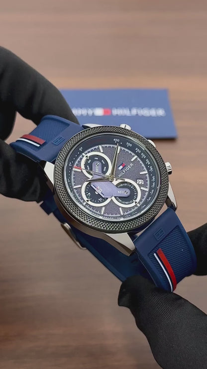 Tommy Hilfiger Clark Chronograph – Bold Racing-Inspired Edition