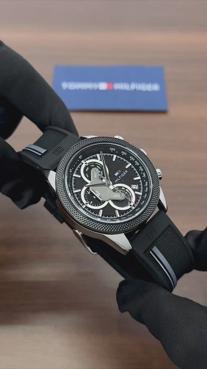 Tommy Hilfiger Clark Chronograph – Bold Racing-Inspired Edition