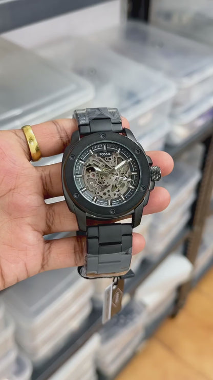 Fossil Modern Machine Automatic Skeleton Dial Men's Watch ME3080