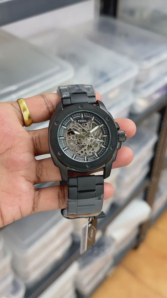 Fossil Modern Machine Automatic Skeleton Dial Men's Watch ME3080