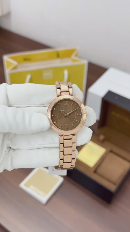 Michael Kors Women's Slim Rose Gold Watch