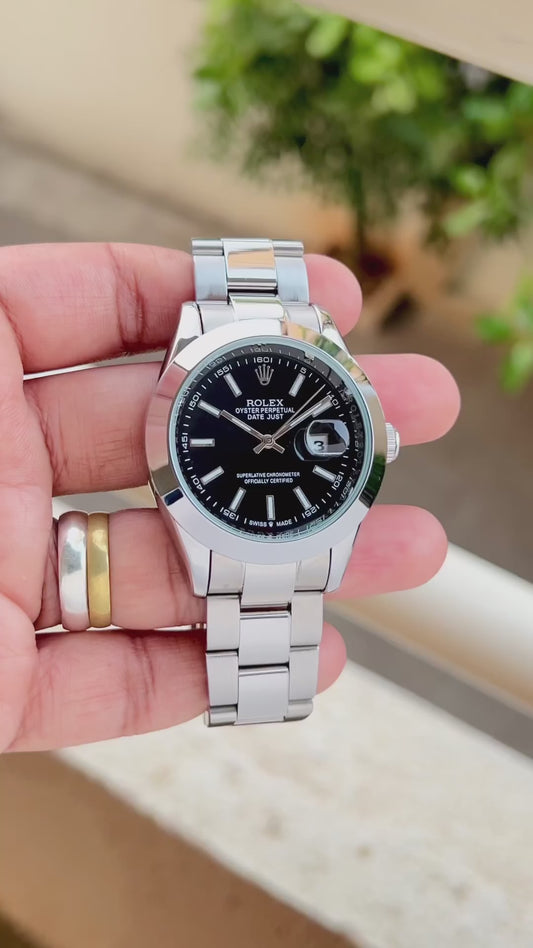 Rolex DateJust Silver Edition Men's Watch
